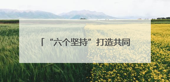 “六个坚持”打造共同现代化“瓜州样板”