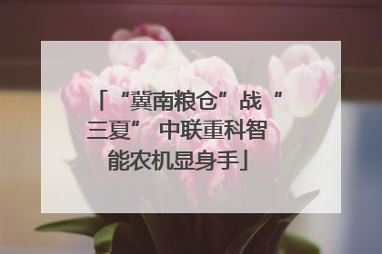 “冀南粮仓”战“三夏” 中联重科智能农机显身手
