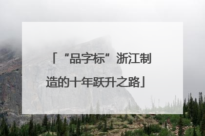 “品字标”浙江制造的十年跃升之路