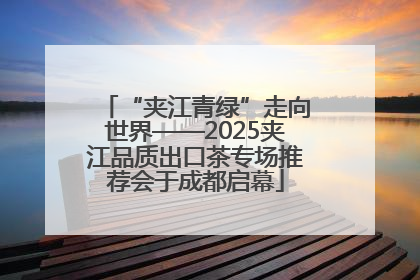 “夹江青绿”走向世界——2025夹江品质出口茶专场推荐会于成都启幕