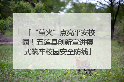 “萤火”点亮平安校园！五莲县创新宣讲模式筑牢校园安全防线