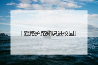 爱路护路知识进校园
