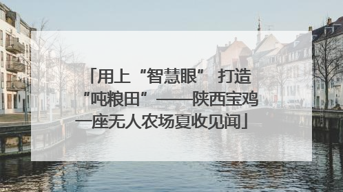 用上“智慧眼” 打造“吨粮田”——陕西宝鸡一座无人农场夏收见闻