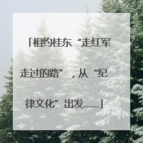 相约桂东“走红军走过的路”，从“纪律文化”出发……