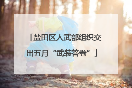 盐田区人武部组织交出五月“武装答卷”