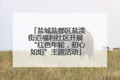 盐城盐都区盐渎街道福利社区开展“红色年轮，初心如炬”主题活动
