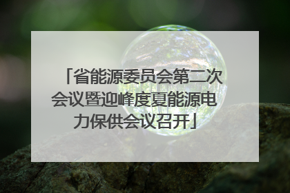 省能源委员会第二次会议暨迎峰度夏能源电力保供会议召开
