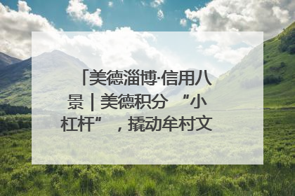 美德淄博·信用八景｜美德积分 “小杠杆”，撬动牟村文明 “大能量”