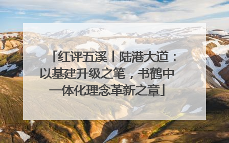 红评五溪丨陆港大道：以基建升级之笔，书鹤中一体化理念革新之章