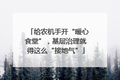 给农机手开“暖心食堂”，基层治理就得这么“接地气”