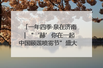 一年四季·泉在济南｜“‘赫’你在一起 中国颐莲喷雾节”盛大开启 共赴水润之约
