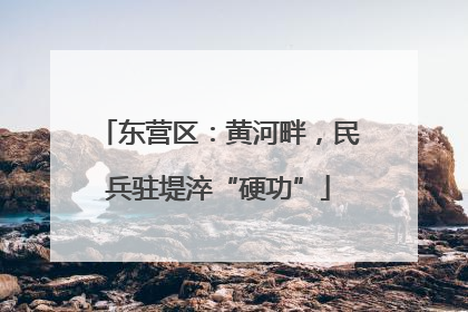 东营区：黄河畔，民兵驻堤淬“硬功”