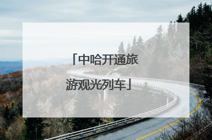 中哈开通旅游观光列车