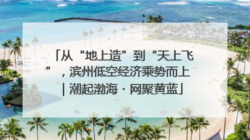 从“地上造”到“天上飞”，滨州低空经济乘势而上｜潮起渤海・网聚黄蓝