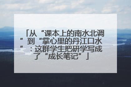 从“课本上的南水北调”到“掌心里的丹江口水”：这群学生把研学写成了“成长笔记”