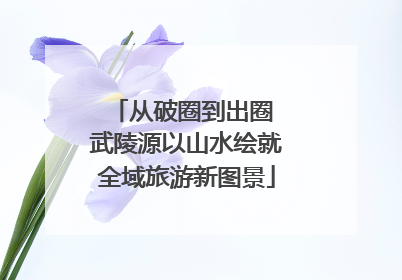 从破圈到出圈 武陵源以山水绘就全域旅游新图景