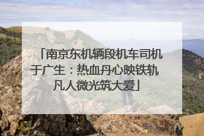 南京东机辆段机车司机于广生：热血丹心映铁轨 凡人微光筑大爱