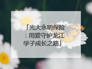 光大永明保险：用爱守护龙江学子成长之路