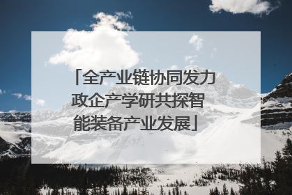 全产业链协同发力 政企产学研共探智能装备产业发展
