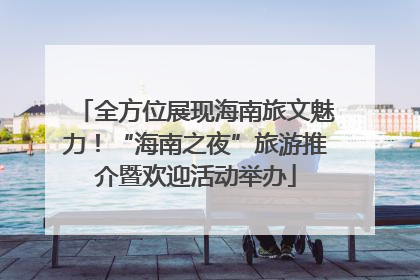 全方位展现海南旅文魅力！“海南之夜”旅游推介暨欢迎活动举办