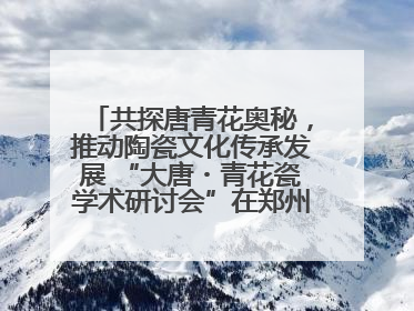 共探唐青花奥秘，推动陶瓷文化传承发展 “大唐・青花瓷学术研讨会”在郑州圆满举行