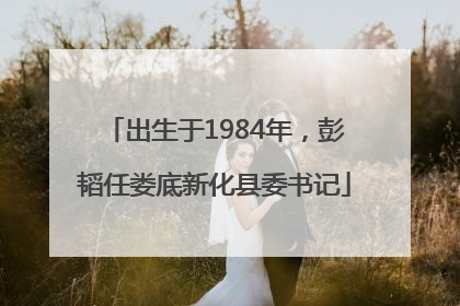 出生于1984年，彭韬任娄底新化县委书记