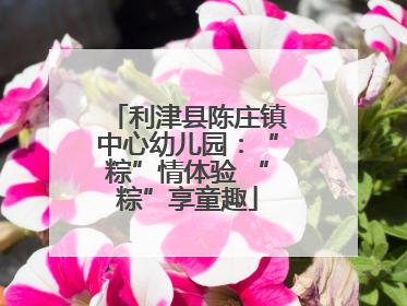 利津县陈庄镇中心幼儿园：“粽”情体验 “粽”享童趣