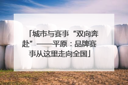 城市与赛事“双向奔赴”——平原：品牌赛事从这里走向全国