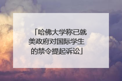 哈佛大学称已就美政府对国际学生的禁令提起诉讼