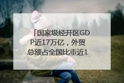 国家级经开区GDP近17万亿，外贸总额占全国比重近1/4｜数读中国