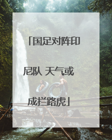 国足对阵印尼队 天气或成拦路虎