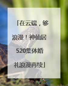 在云端，够浪漫！神仙居520集体婚礼浪漫再续