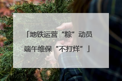 地铁运营“粽”动员 端午维保“不打烊”