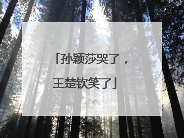 孙颖莎哭了，王楚钦笑了
