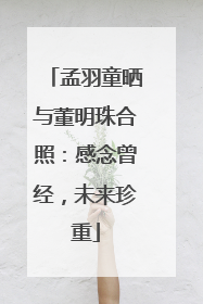 孟羽童晒与董明珠合照：感念曾经，未来珍重