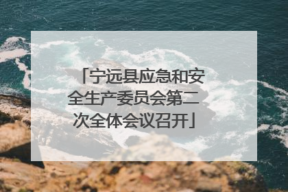 宁远县应急和安全生产委员会第二次全体会议召开
