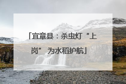 宜章县：杀虫灯“上岗” 为水稻护航