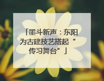 墨斗新声：东阳为古建技艺搭起“传习舞台”