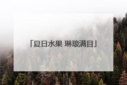 夏日水果 琳琅满目