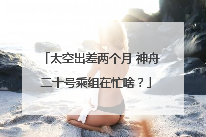 太空出差两个月 神舟二十号乘组在忙啥？