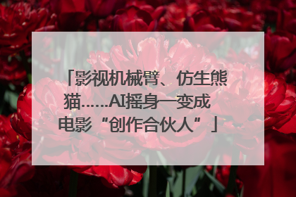 影视机械臂、仿生熊猫……AI摇身一变成电影“创作合伙人”