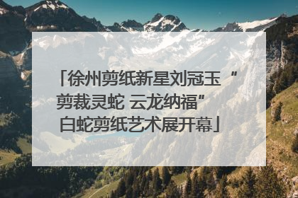 徐州剪纸新星刘冠玉“剪裁灵蛇 云龙纳福” 白蛇剪纸艺术展开幕