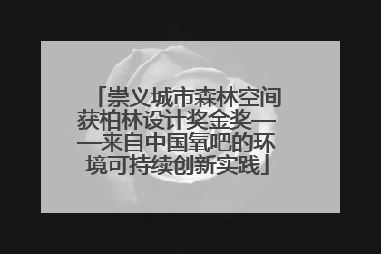 崇义城市森林空间获柏林设计奖金奖——来自中国氧吧的环境可持续创新实践