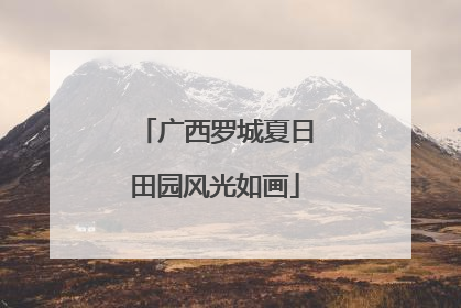 广西罗城夏日田园风光如画