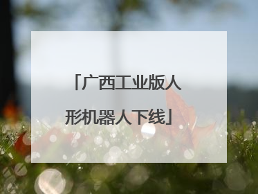 广西工业版人形机器人下线