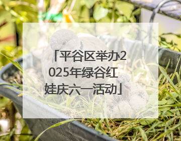 平谷区举办2025年绿谷红娃庆六一活动