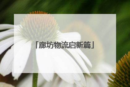 廊坊物流启新篇