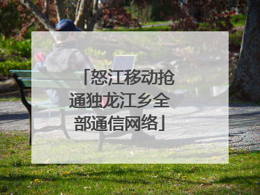怒江移动抢通独龙江乡全部通信网络