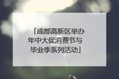 成都高新区举办年中大促消费节与毕业季系列活动