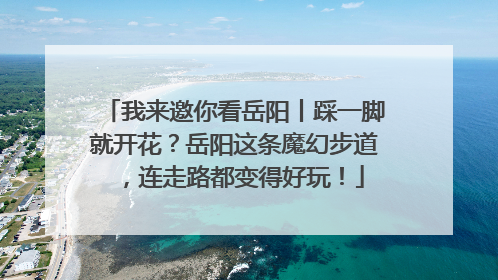 我来邀你看岳阳丨踩一脚就开花？岳阳这条魔幻步道，连走路都变得好玩！
